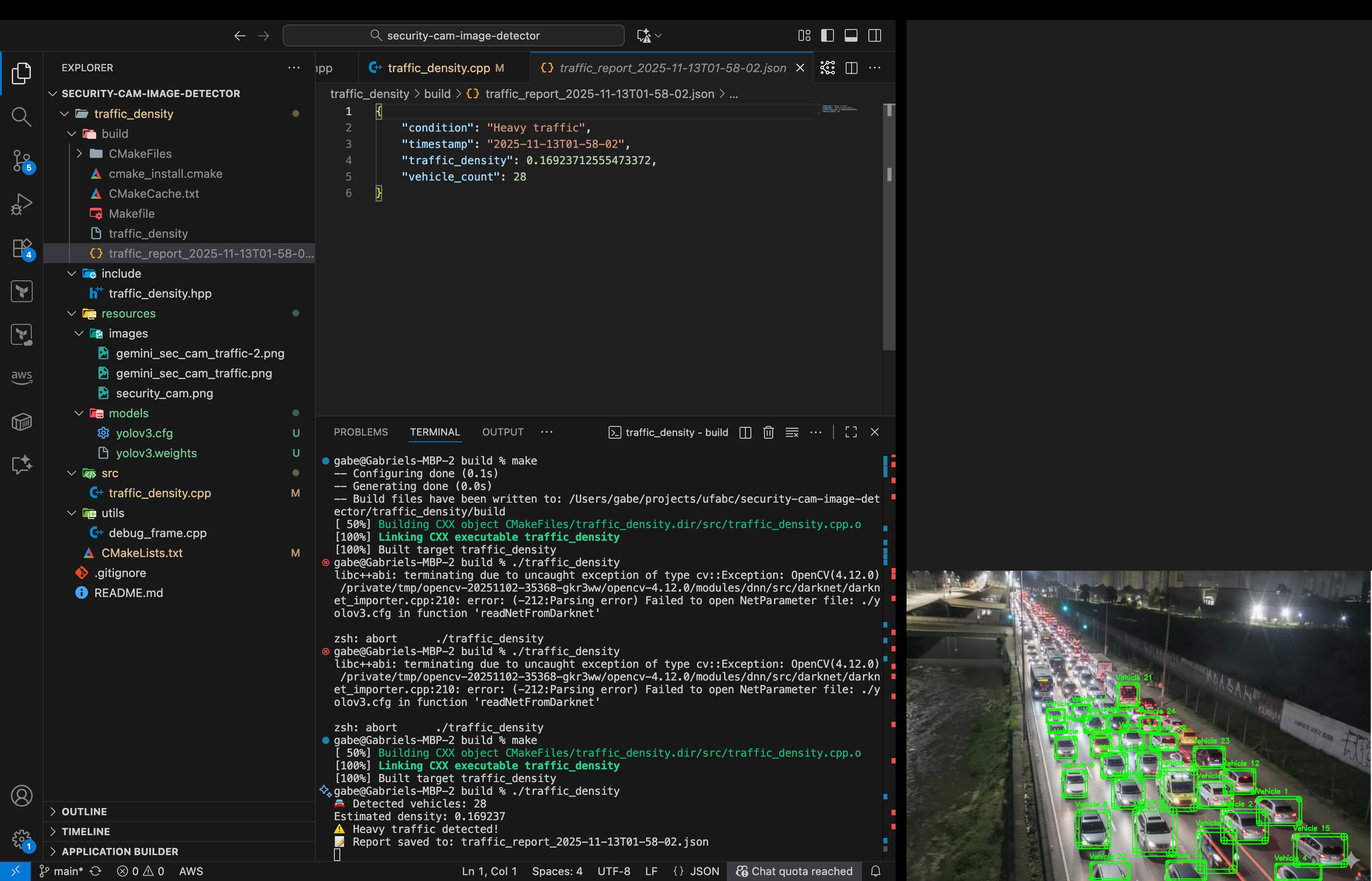Evidência de desenvolvimento
